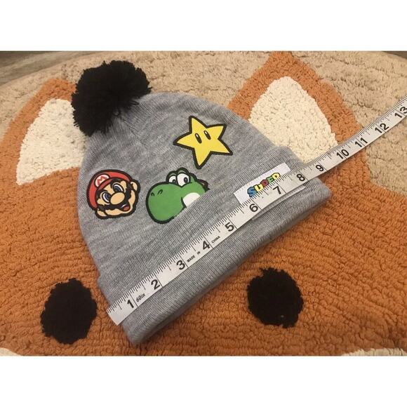 Super Mario Bros Toddlers Beanie Hat - Picture 2 of 4